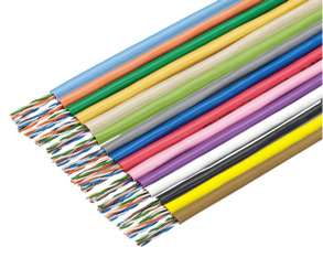 TPCC5 0.5mmX4P(薄青)(300M)｜テルワールド（ビジネスフォン用配線部材 